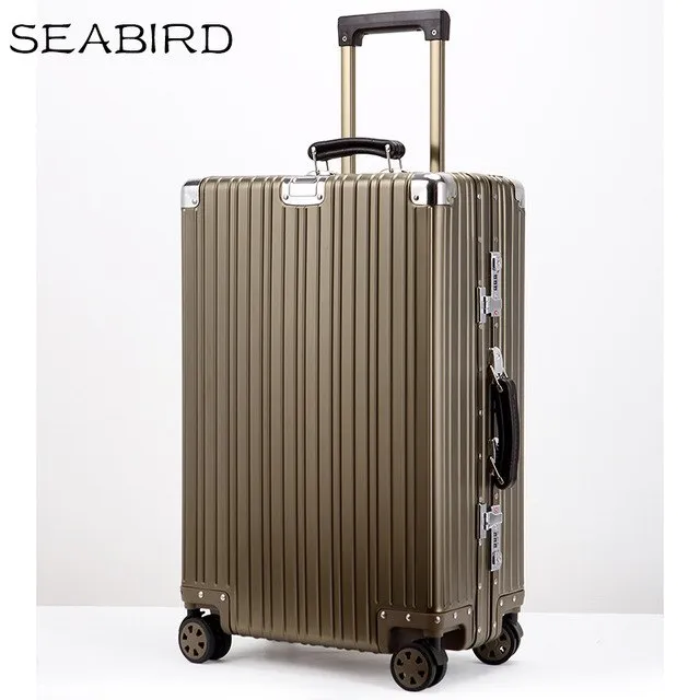 100% All Aluminium Alloy Luggage Hardside Rolling Trolley Luggage Travel Suitcase 20 Carry On