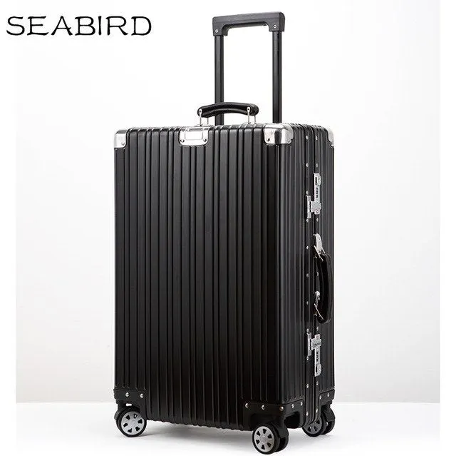 100% All Aluminium Alloy Luggage Hardside Rolling Trolley Luggage Travel Suitcase 20 Carry On