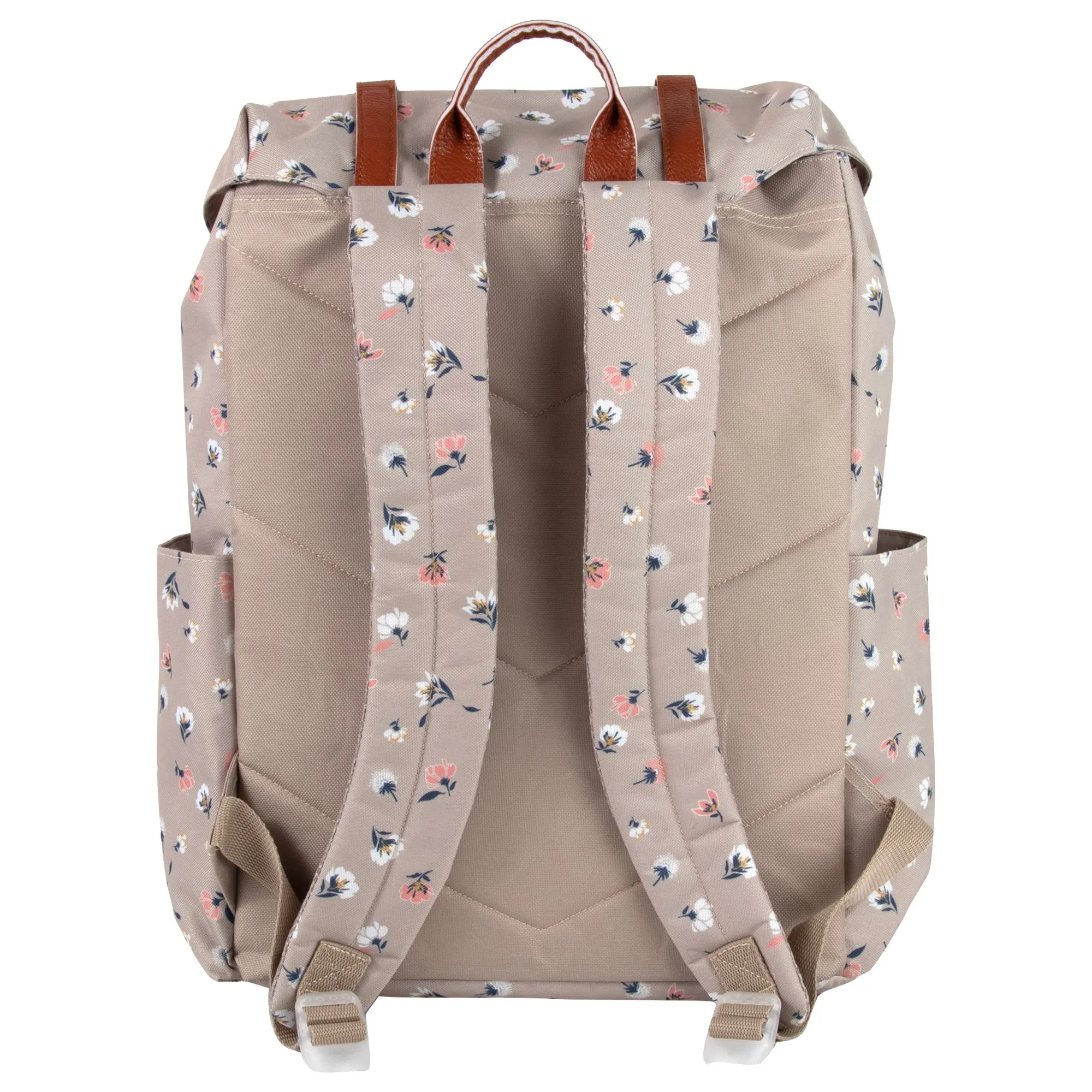17-Inch Double Buckle Backpack - Floral