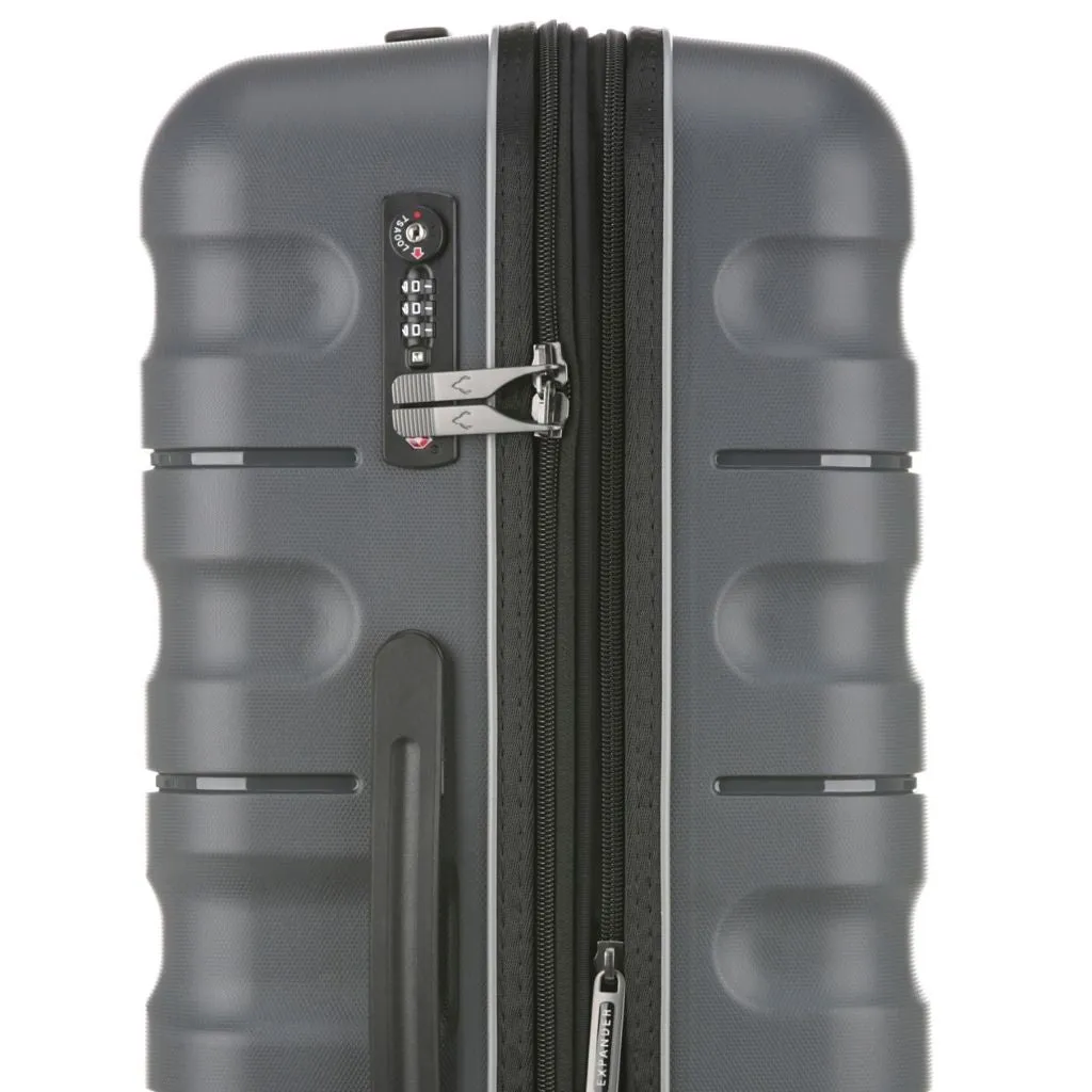 Antler Lincoln 68cm Medium Hardsided Luggage - Charcoal