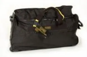 A.Saks On The Go 31 Inch Expandable Wheeled Duffel Bag , Black/Yellow