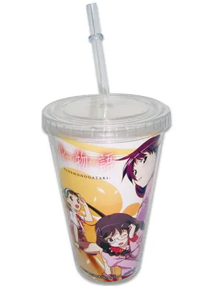 Bakemonogatari Girls Group Tumbler With Lid