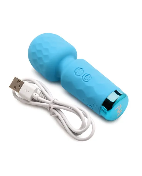 Bang! Mini Silicone Wand Vibrator - Blue