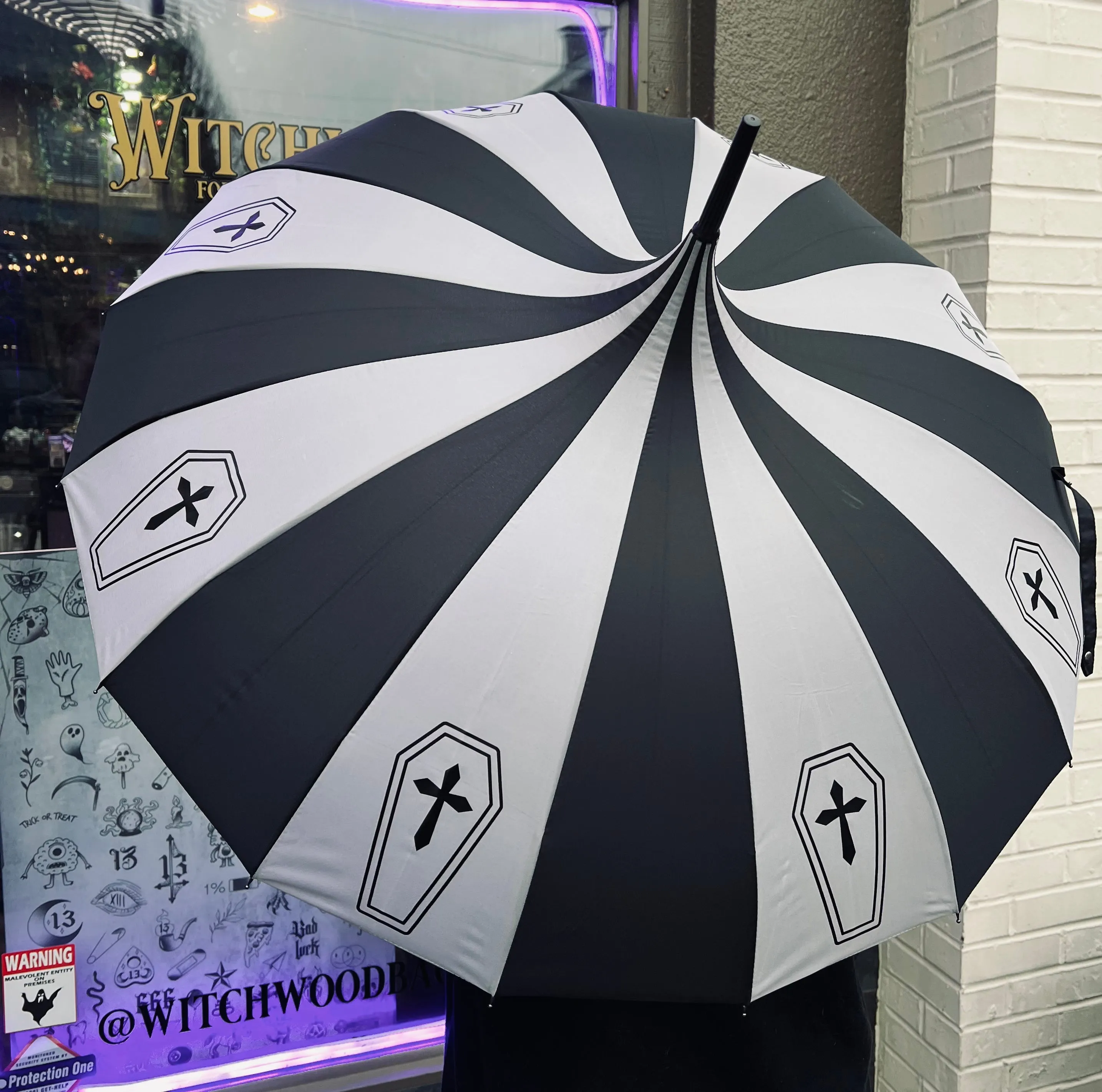 Charcoal Coffin Umbrella