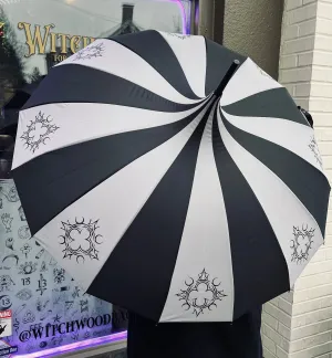 Charcoal Gothic Ornament Umbrella