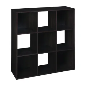 ClosetMaid 8937 Stackable Storage Organizer, 9-Cube, 35.86 in OAW, 35.86 in OAH, Espresso