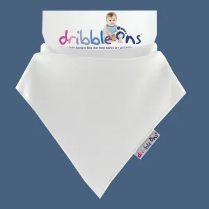 Dribble Ons Bandana Bib, White