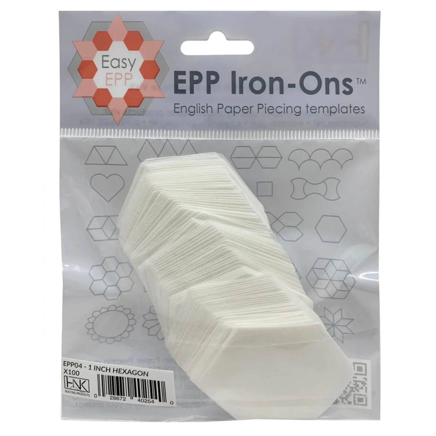 Easy EPP Iron-On Washaway Hexies