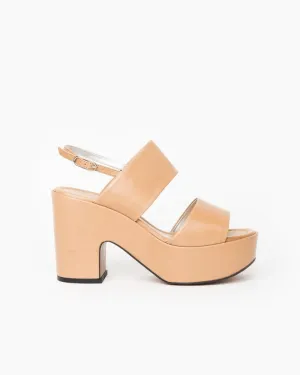 Emple Clog in Tan