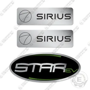 Fits Star EV Sirius Decal Kit Golf Cart