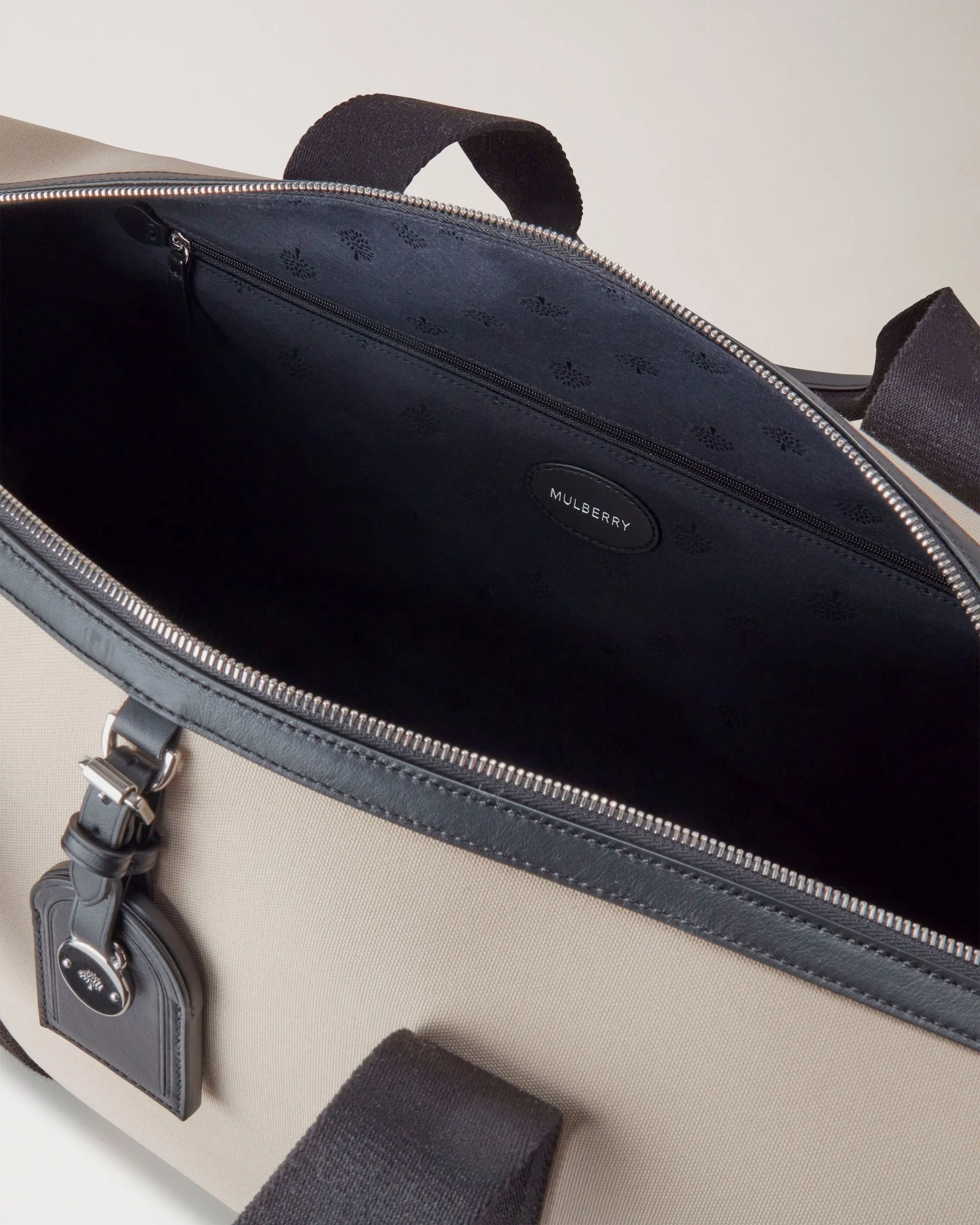 Heritage Medium Clipper Canvas Holdall (Chalk Natural)
