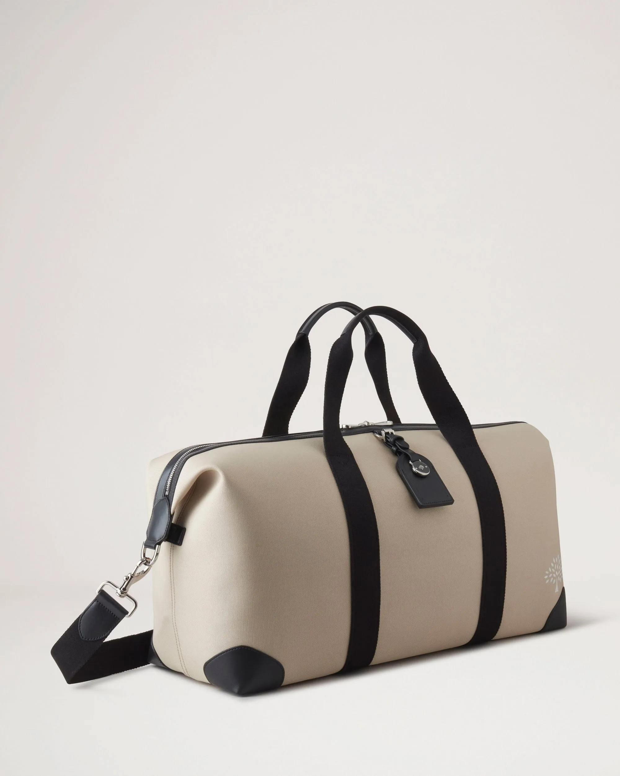 Heritage Medium Clipper Canvas Holdall (Chalk Natural)