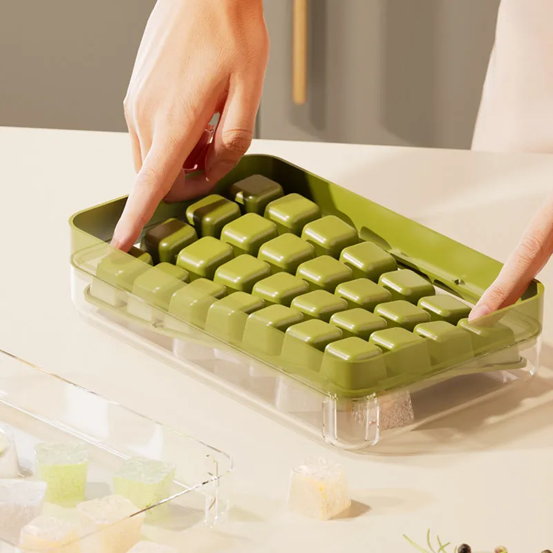Household Press Mini Ice Tray Ice Cube Mold