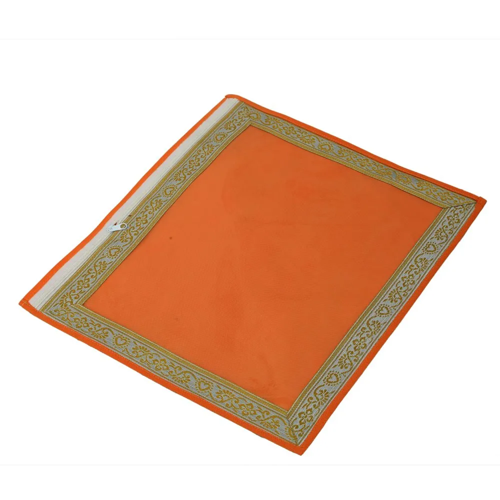 Kuber Industries 12 Piece Non Woven Packing Saree Cover Set, Orange