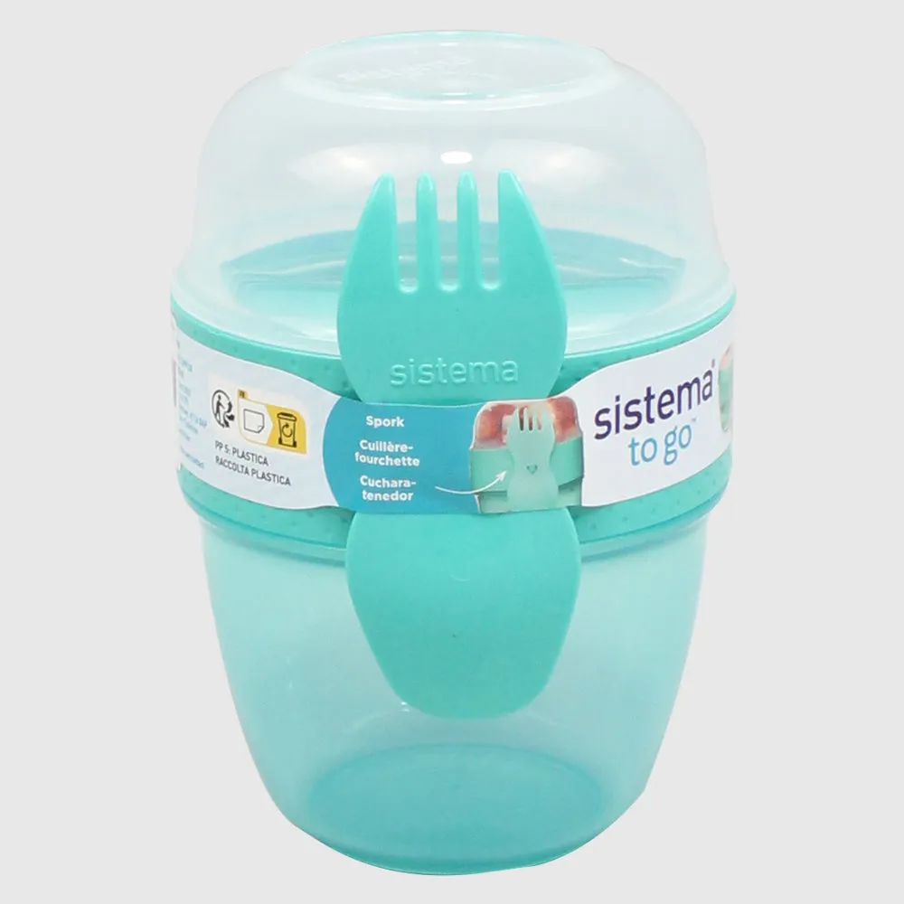MINTY TEAL SISTEMA 515ML SNACK CAPSULEâ„¢ TO GOâ„¢ FOOD STORAGE