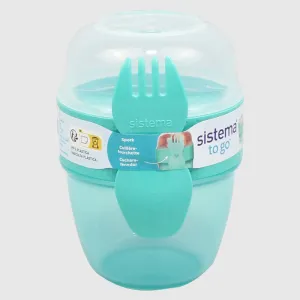 MINTY TEAL SISTEMA 515ML SNACK CAPSULEâ„¢ TO GOâ„¢ FOOD STORAGE