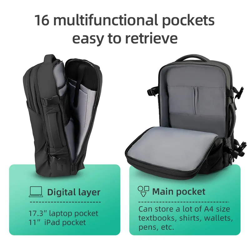 Mochila l: Versatile USB Water-Repellent Multifunctional Backpack for Modern Travels