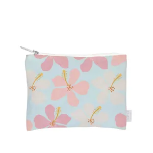 *Modern Hibiscus Neoprene Zipper Tote