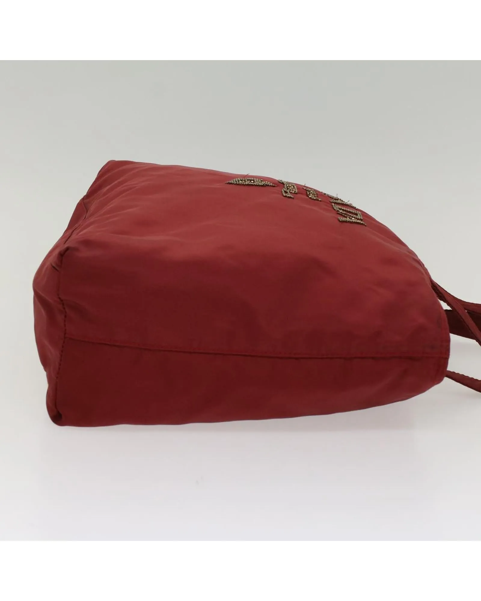 Nylon Tote Bag in Red