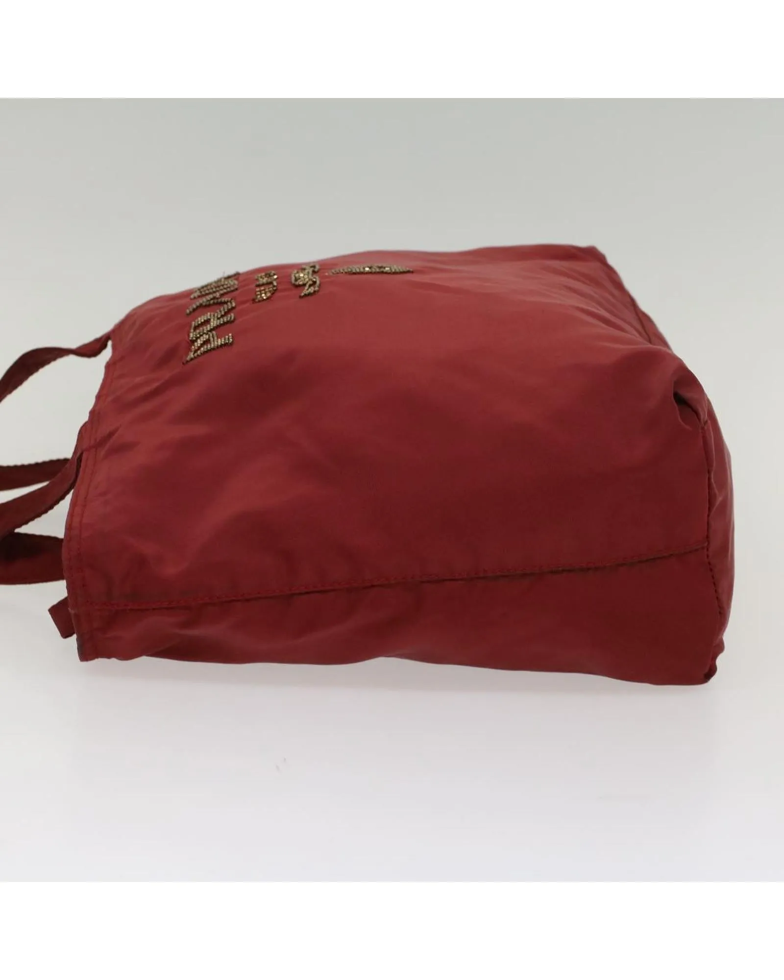 Nylon Tote Bag in Red