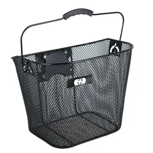 Oxford  Wire Front Basket Quick Release - Black