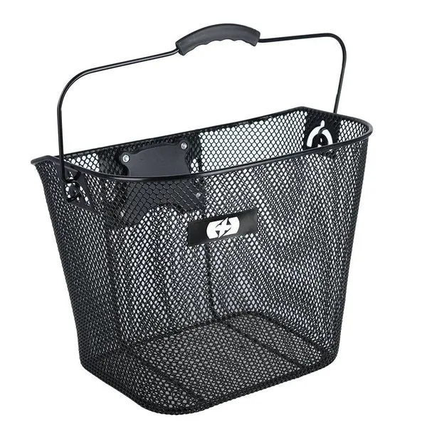 Oxford  Wire Front Basket Quick Release - Black
