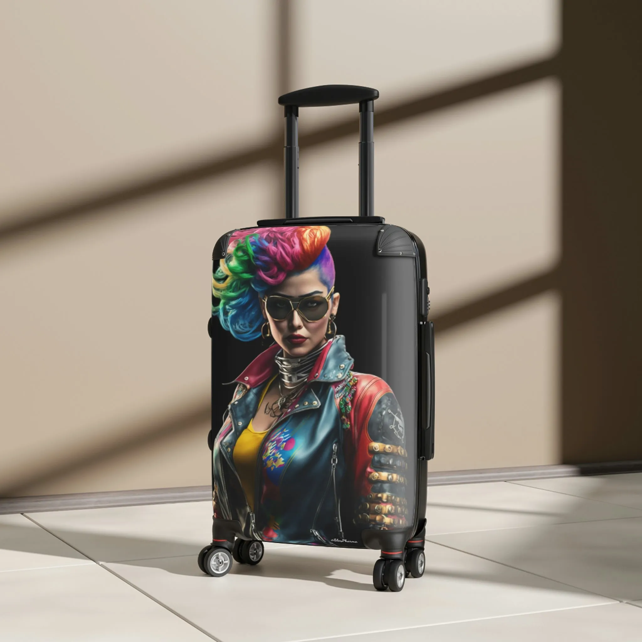 "Cyber Punk Rock Goddess" Suitcases