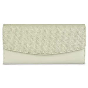 THE CLOWNFISH Remy Collection Womens Wallet Clutch Ladies Purse with Multiple Card Slots (Pista Green)