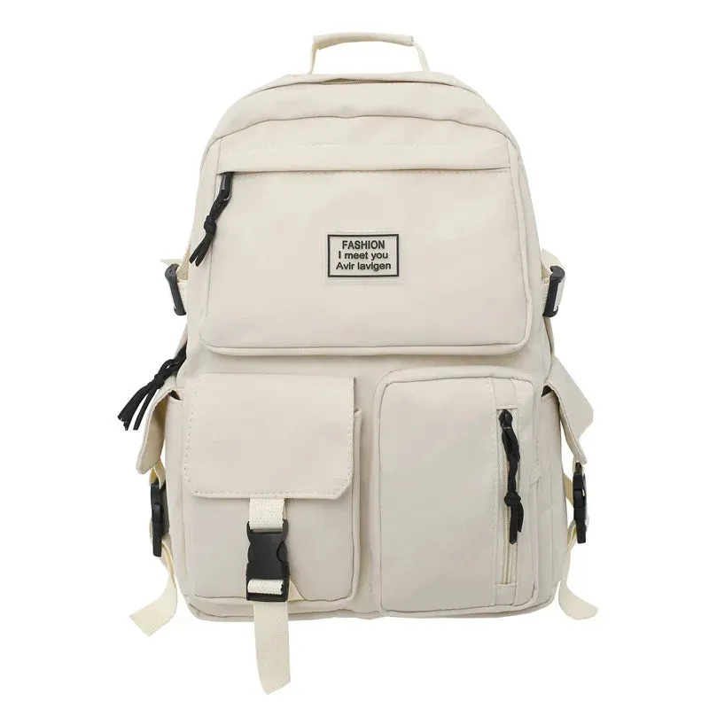 Versatile Nylon Multi-Pocket Backpack – Softback with Physiological Curve