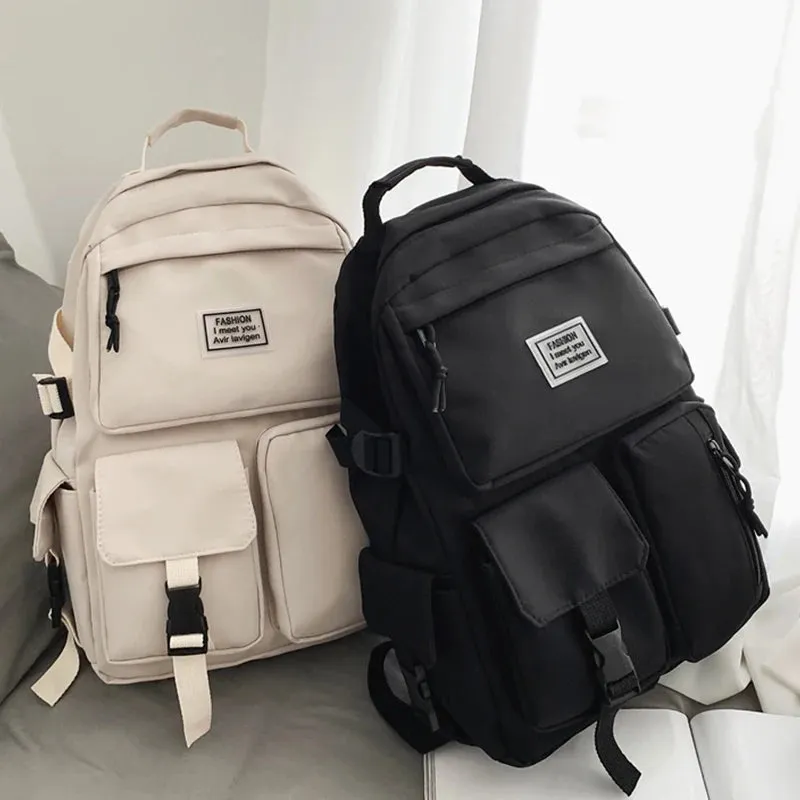 Versatile Nylon Multi-Pocket Backpack – Softback with Physiological Curve
