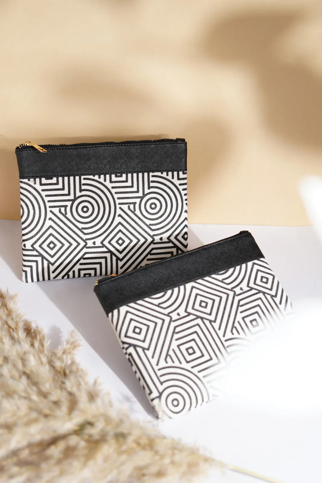 White Fire Set of 3 - Utility Flat Pouch